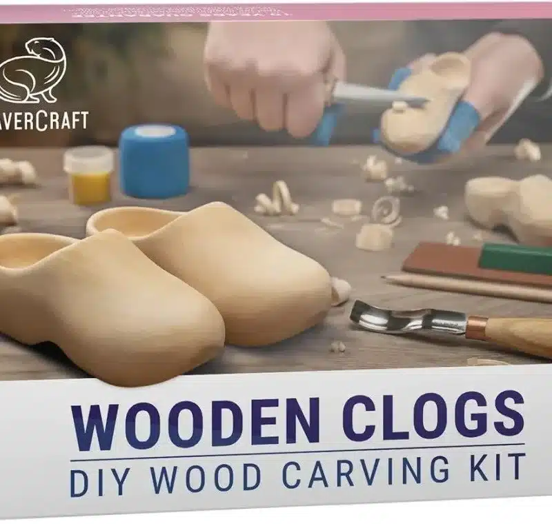 Beavercraft hobby sada wooden clogs carving hobby kit