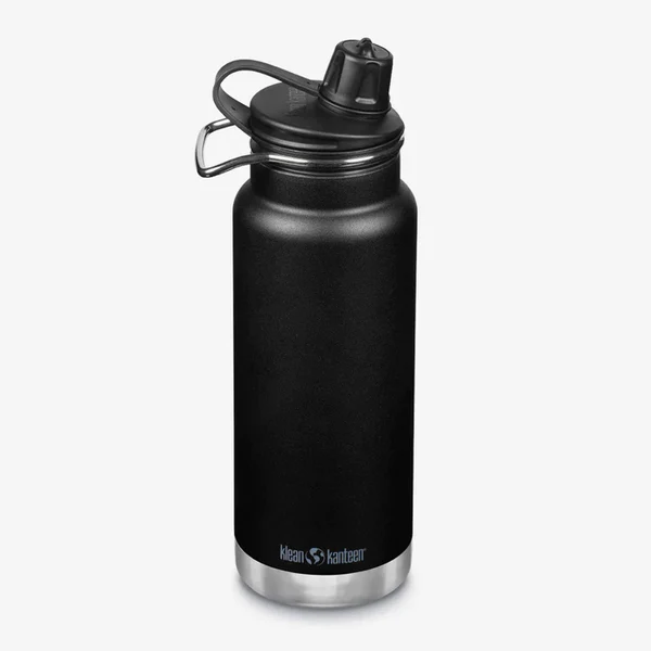Klean Kanteen TKWide 946ml Geïsoleerde Drinkfles met Chug Cap Zwart