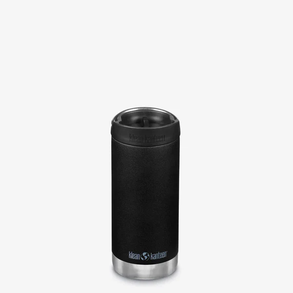 Klean Kanteen TKWide 355ml Roestvrijstalen Drinkfles met Café Cap Zwart