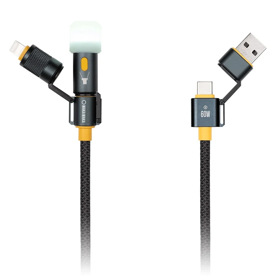 WakaWaka Connect USB Multiplug Kabel - Universele Oplader met 3 USB-poorten - Afbeelding 6